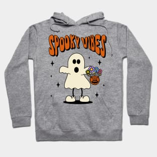 Spooky vibes ghost tshirt design Hoodie